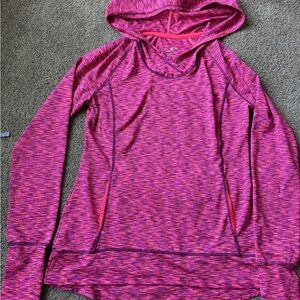 Tangerine Pink and Purple Space-Dye Active Top